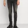 Offres 🔔 INDICODE JEANS SAVAGE - JEANS Skinny - Vintage Black 🛒