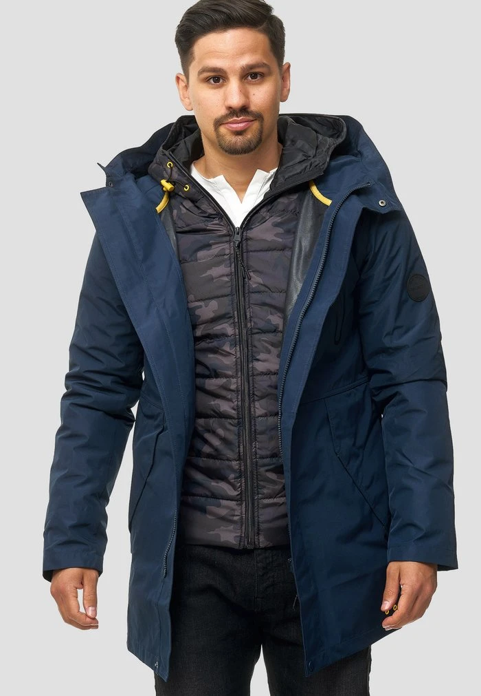 Nouveau ⭐ INDICODE 🧨 JEANS Veste D'hiver - Navy ❤️ – Image 5