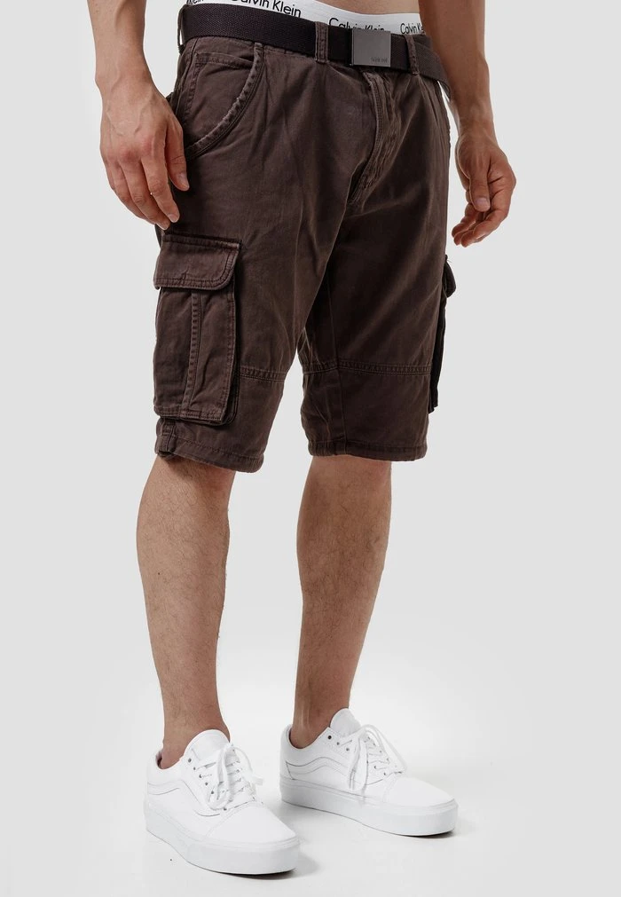 Meilleure affaire 💯 INDICODE JEANS MONROE - Short - Dk Brown 🎉 – Image 4