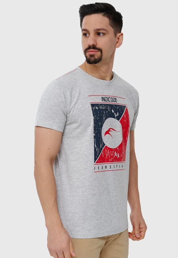Les meilleures critiques de đ INDICODE đ„ JEANS T-shirt Imprimé - Lt Grey Mix â€ïž â Image 4