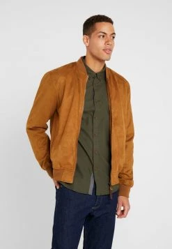 Nouveau ⭐ INDICODE 🎉 JEANS FORT WAYNE - Veste En Similicuir - Camel ✨