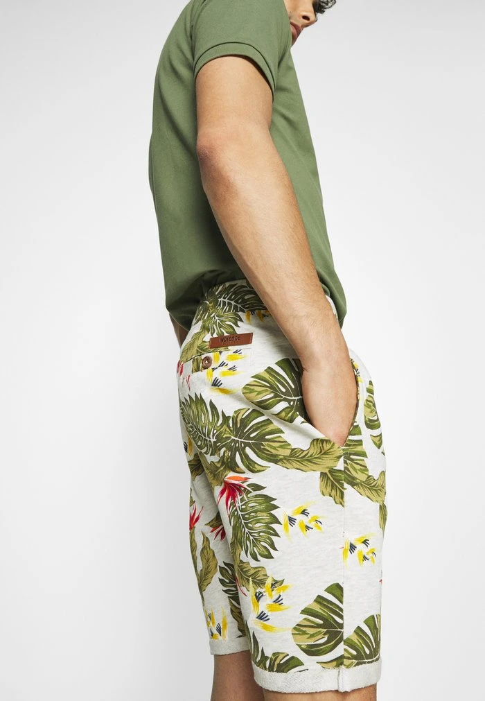 De gros ✔️ INDICODE 🎁 JEANS FLOWERS - Short - Fog 🔥 – Image 4