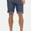 Budget 🛒 INDICODE JEANS CASUAL FIT - Short - Mottled Blue ⌛
