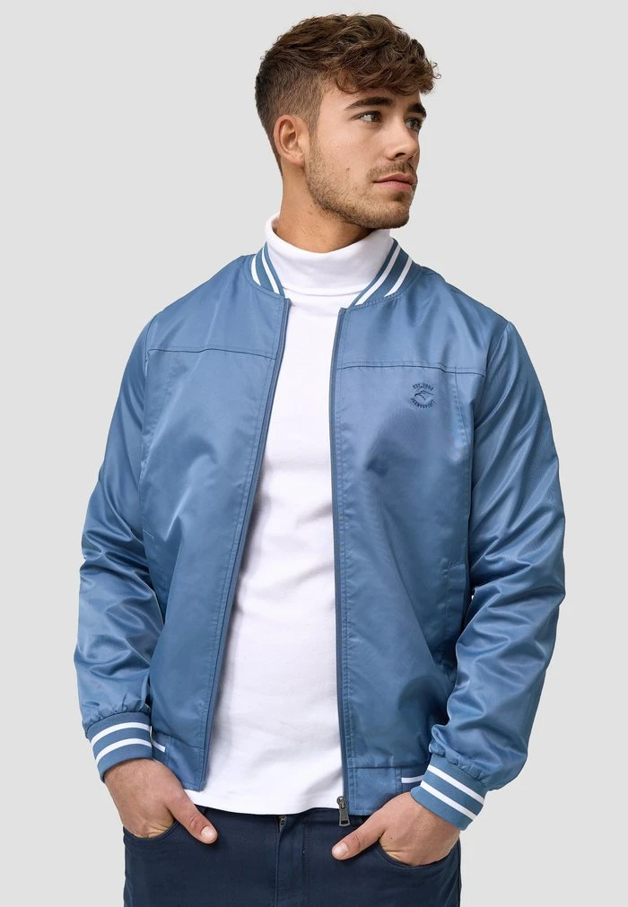 Grosses soldes 😍 INDICODE JEANS MANOS - Blouson Bomber - Copen Blue 🤩