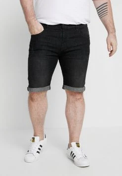 Meilleur prix 🛒 INDICODE ⭐ JEANS KADEN PLUS - Short En Jean - Black ✔️