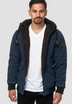 Acheter 🔔 INDICODE 🎉 JEANS Veste Mi-saison - Navy ✨