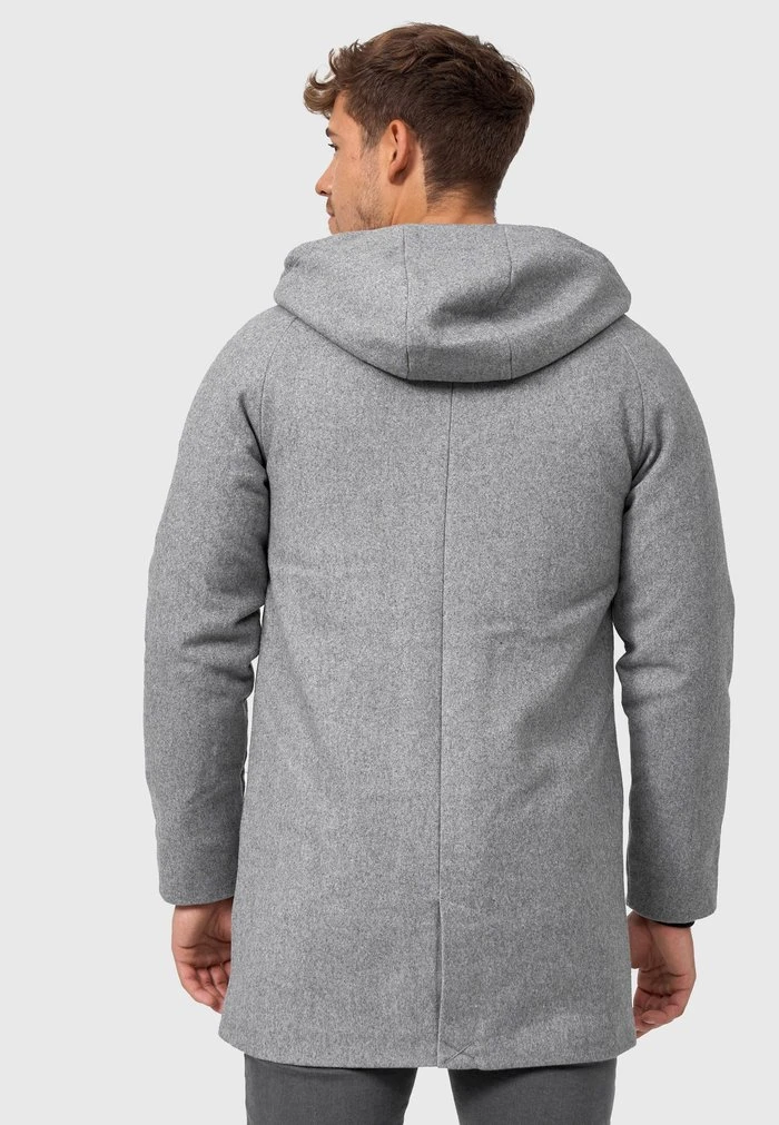 Meilleure vente ❤️ INDICODE ⭐ JEANS MANTEL MARKS - Veste D'hiver - Lt Grey Mix ✨ – Image 3