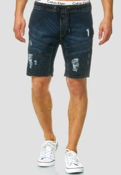 Acheter â INDICODE JEANS MIT ELASTISC - Short En Jean - Dark Blue đ