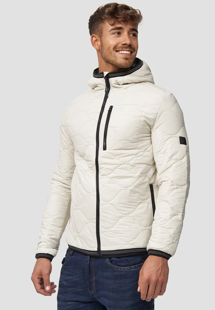 Bon marché 🛒 INDICODE JEANS Veste Mi-saison - White Asparagus 🌟 – Image 5