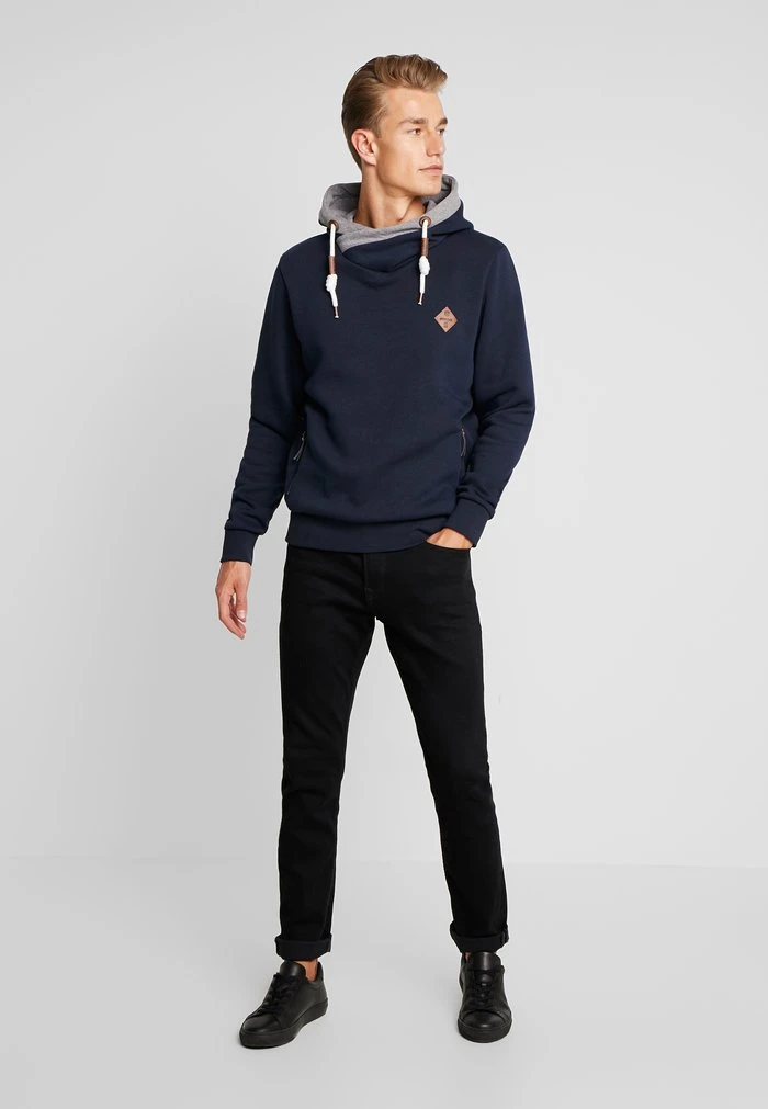 Bon marché 🧨 INDICODE JEANS BATCHELOR - Sweat à Capuche - Navy ⌛ – Image 2