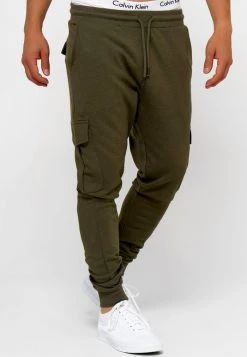 Sortie 😉 INDICODE JEANS BENDNER - Pantalon Cargo - Army Mix 🛒