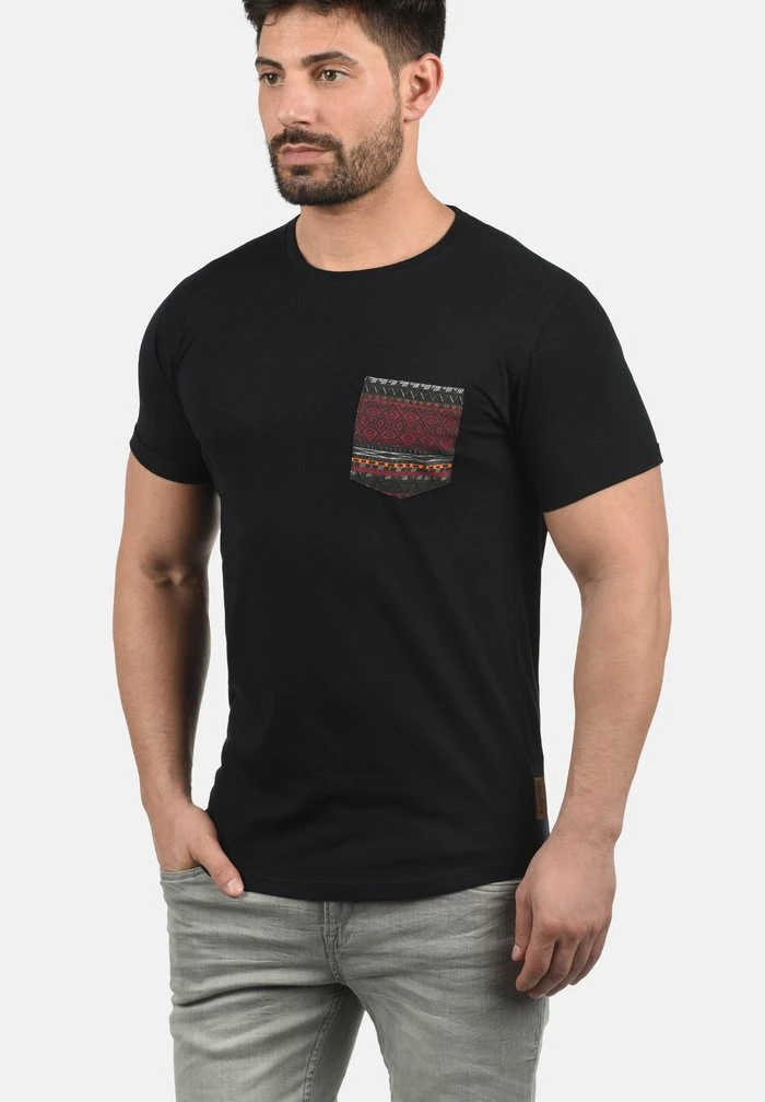 Meilleure affaire đŻ INDICODE â JEANS IDPAXTON - T-shirt Imprimé - Black â