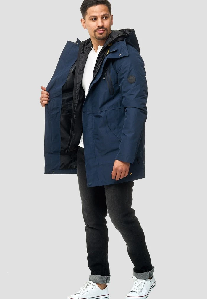 Nouveau ⭐ INDICODE 🧨 JEANS Veste D'hiver - Navy ❤️ – Image 2