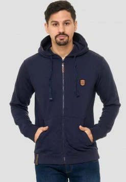 Meilleure vente 🥰 INDICODE JEANS Sweat à Capuche Zippé - Navy 🧨