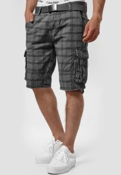 Top 10 🧨 INDICODE 🎁 JEANS MONROE - Short - Iron Check ⌛