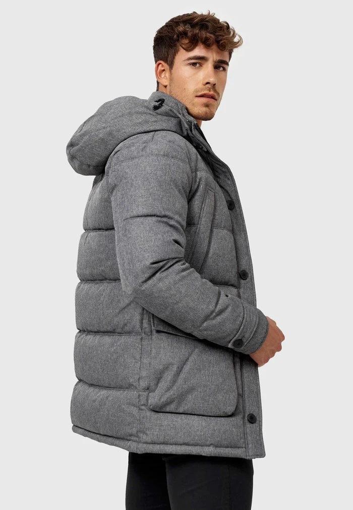 Acheter ⌛ INDICODE JEANS TUSCON - Veste D'hiver - Grey Mix ⌛ – Image 4