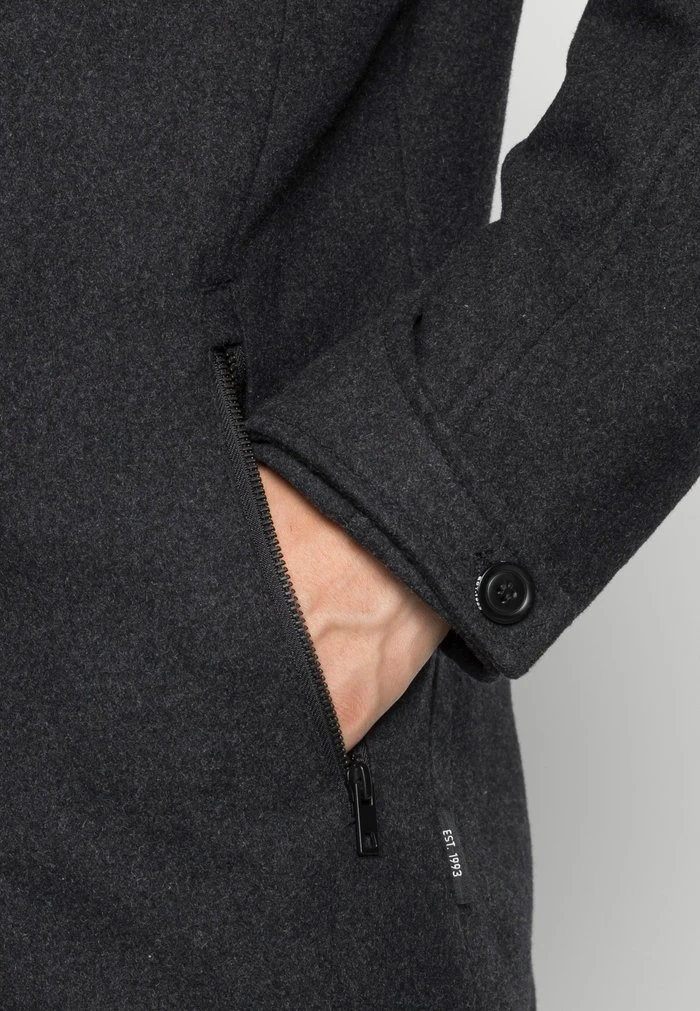 Offres 😀 INDICODE JEANS CLARK - Manteau Court - Charcoal Mix 🔔 – Image 5