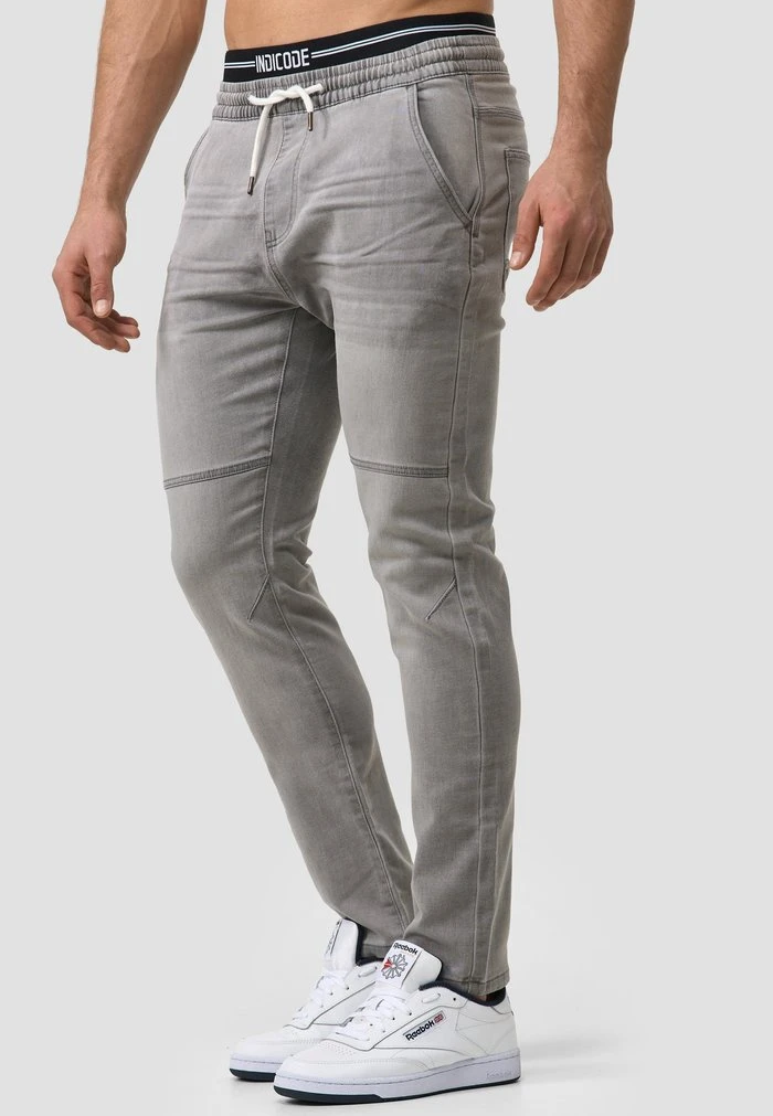 Nouveau 👏 INDICODE JEANS FABRIZIO - Jean Slim - Vintage Grey 🧨 – Image 4