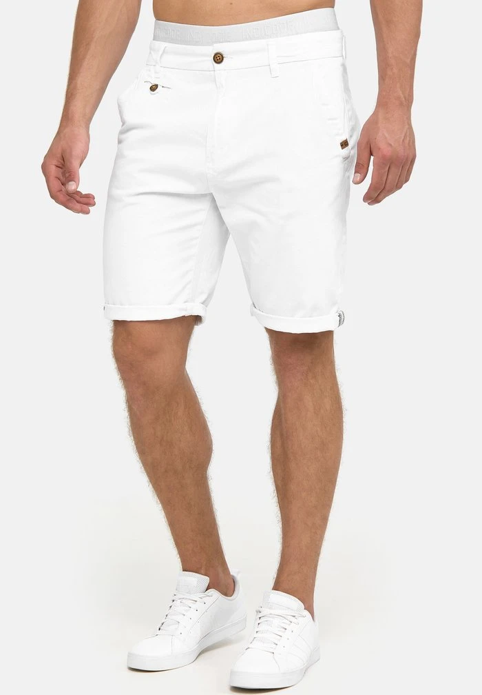 Sortie 👍 INDICODE JEANS CASUAL FIT - Short - Off White 😀 – Image 4