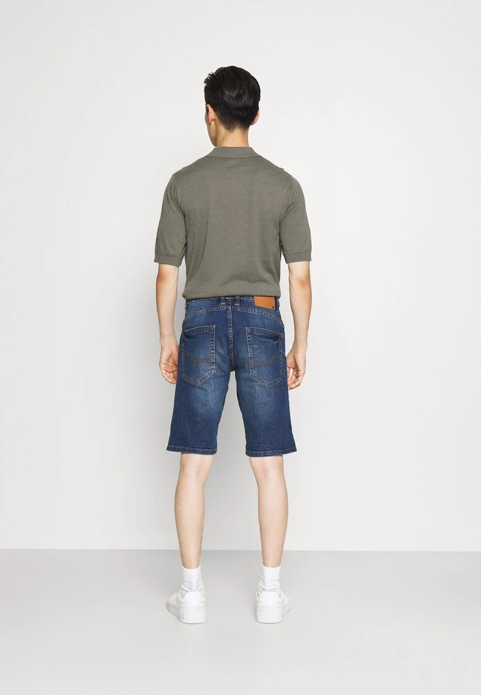 Meilleure affaire đ INDICODE JEANS KADEN HOLES - Short En Jean - Medium Indigo đ â Image 3