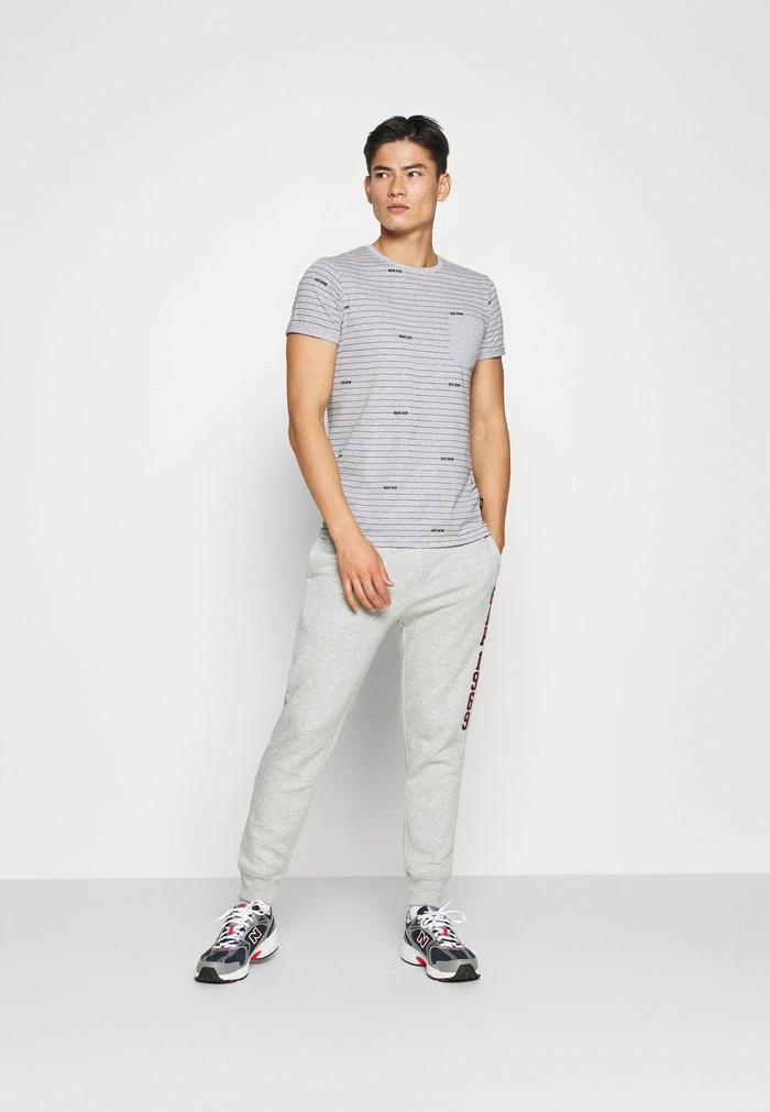 Bon marché 🧨 INDICODE JEANS ECKLEY - T-shirt Imprimé - Light Grey Mix 💯 – Image 2