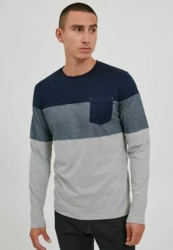 Remise 🔔 INDICODE 🔥 JEANS IDAMADEO - T-shirt à Manches Longues - Navy ✨