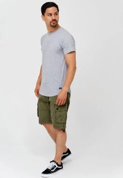 Remise ✨ INDICODE JEANS 3 PACK - T-shirt Basique - Lt Grey Mix 🛒