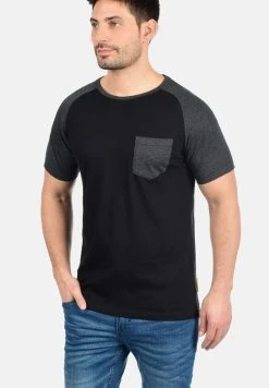 Meilleur prix 🛒 INDICODE 🛒 JEANS IDGRESHAM - T-shirt Imprimé - Black ❤️