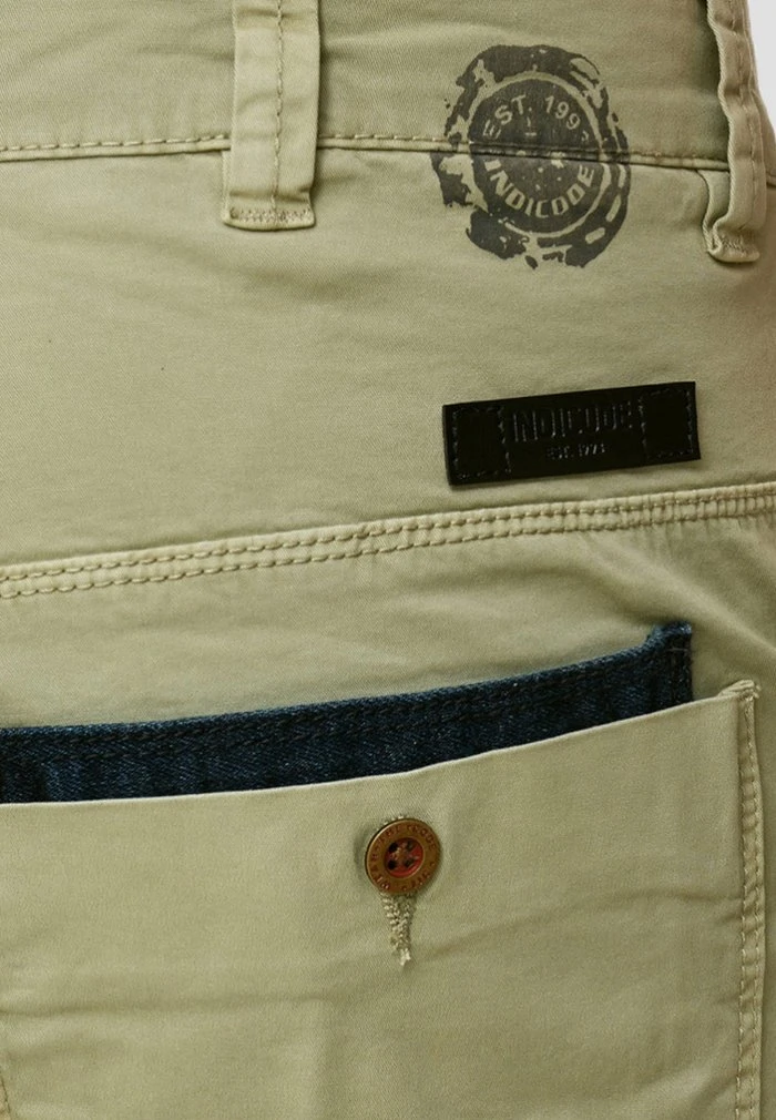 Grosses soldes ❤️ INDICODE 😍 JEANS Short - Moss Grey 😍 – Image 4