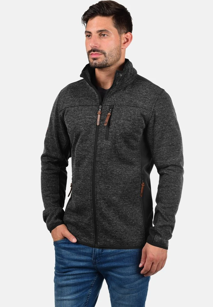 Meilleure vente đ INDICODE JEANS IDGROSVENOR - Sweat à Capuche Zippé - Charcoal âš