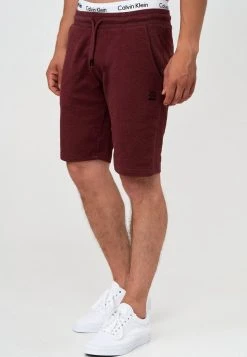 Promo ✨ INDICODE 🔥 JEANS ECKERD - Short - Bordeaux Mix ⭐