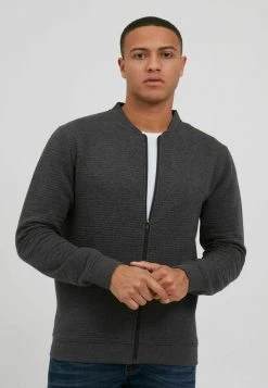 Meilleure vente 🎉 INDICODE JEANS IDBRONTE - Sweat à Capuche Zippé - Charcoal Mix 🥰