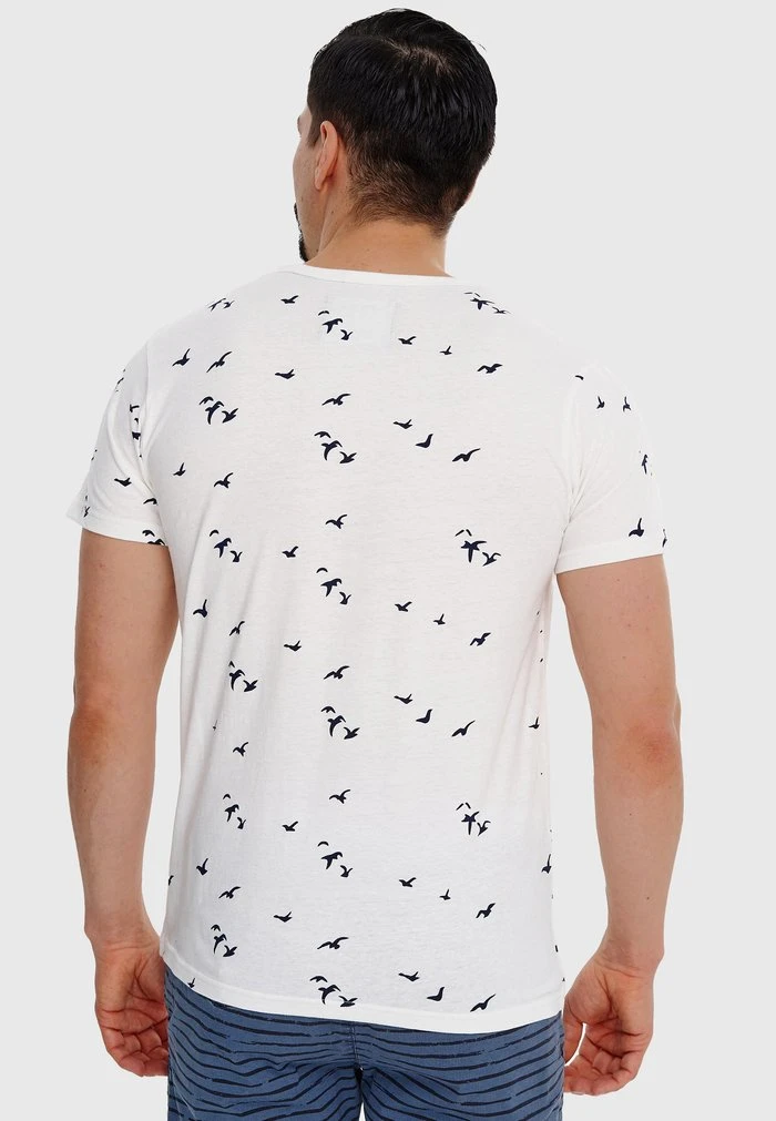 Meilleure affaire ❤️ INDICODE 💯 JEANS MCFARLAND - T-shirt Imprimé - Offwhite 😀 – Image 3