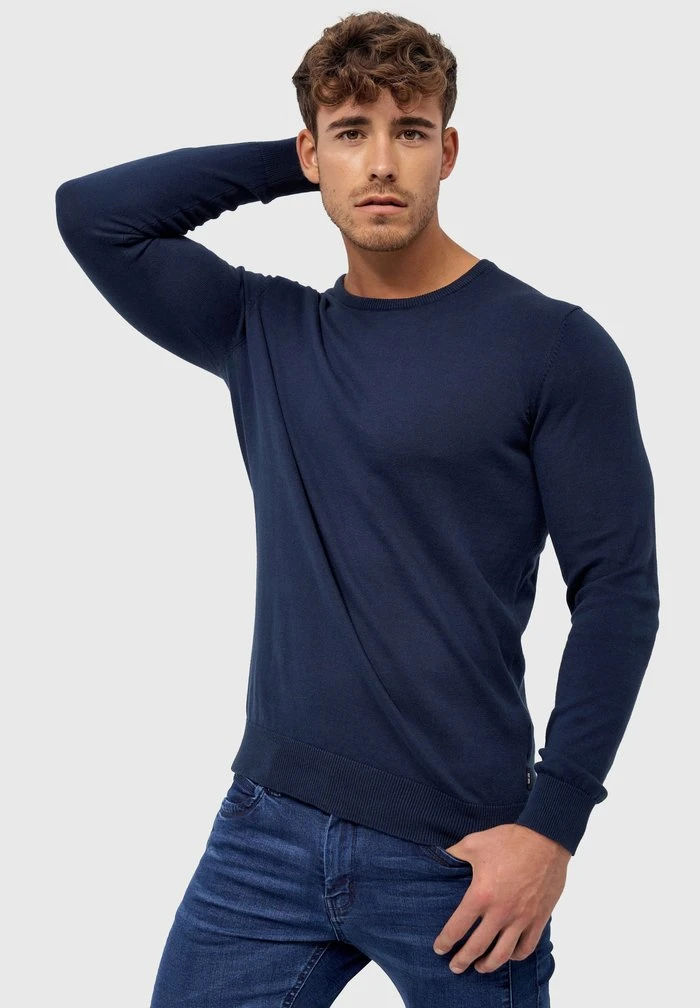 Meilleure vente đ INDICODE JEANS Sweatshirt - Navy â â Image 4