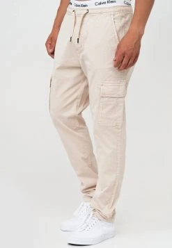 Nouveau 🥰 INDICODE 🔔 JEANS BROADWICK - Pantalon Cargo - Fog ✨