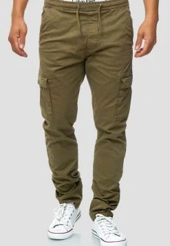 Offres đ INDICODE JEANS BROADWICK - Pantalon Cargo - Army â