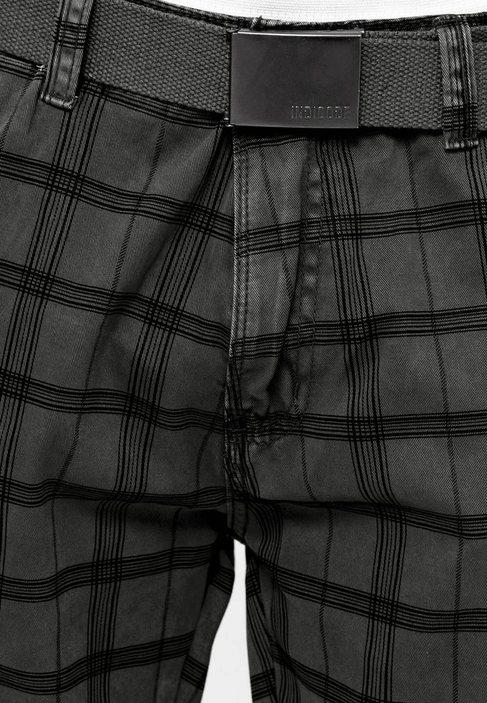 Bon marché ✔️ INDICODE 🌟 JEANS BLIXT - Short - Raven Check ✔️ – Image 6