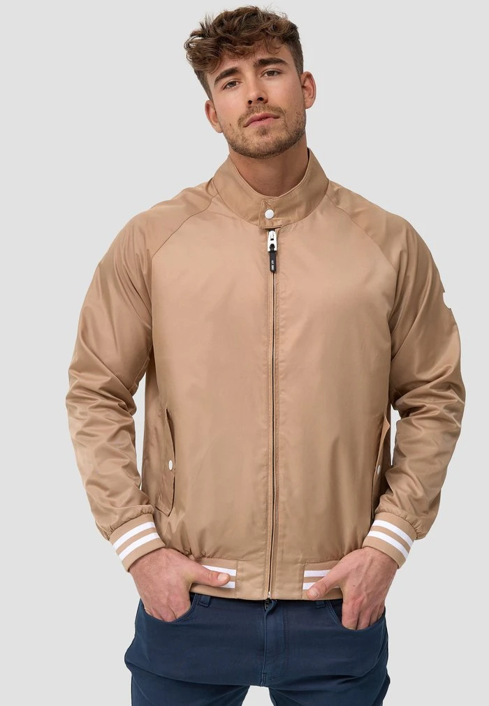 Grosses soldes đ€© INDICODE JEANS AYSER - Blouson Bomber - Beige âš