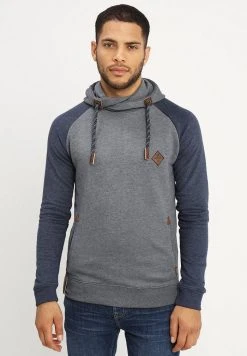 De gros đ INDICODE JEANS DYOTT - Sweat à Capuche - Navy Mix đ