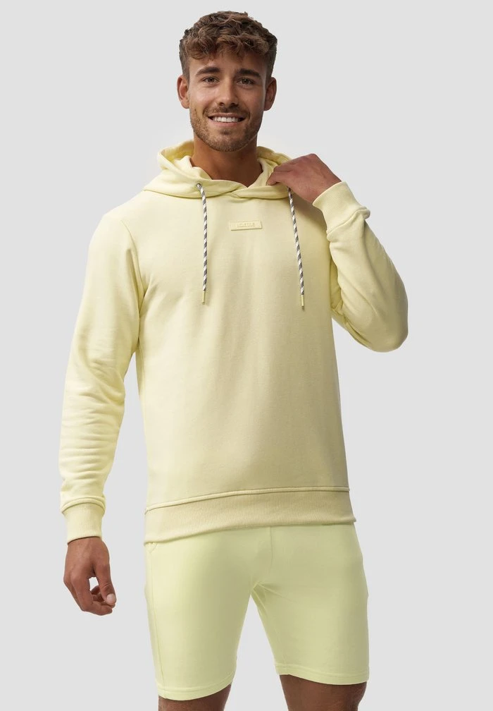 Le moins cher ❤️ INDICODE JEANS BENTLEY - Sweat à Capuche - Young Wheat 🌟 – Image 4