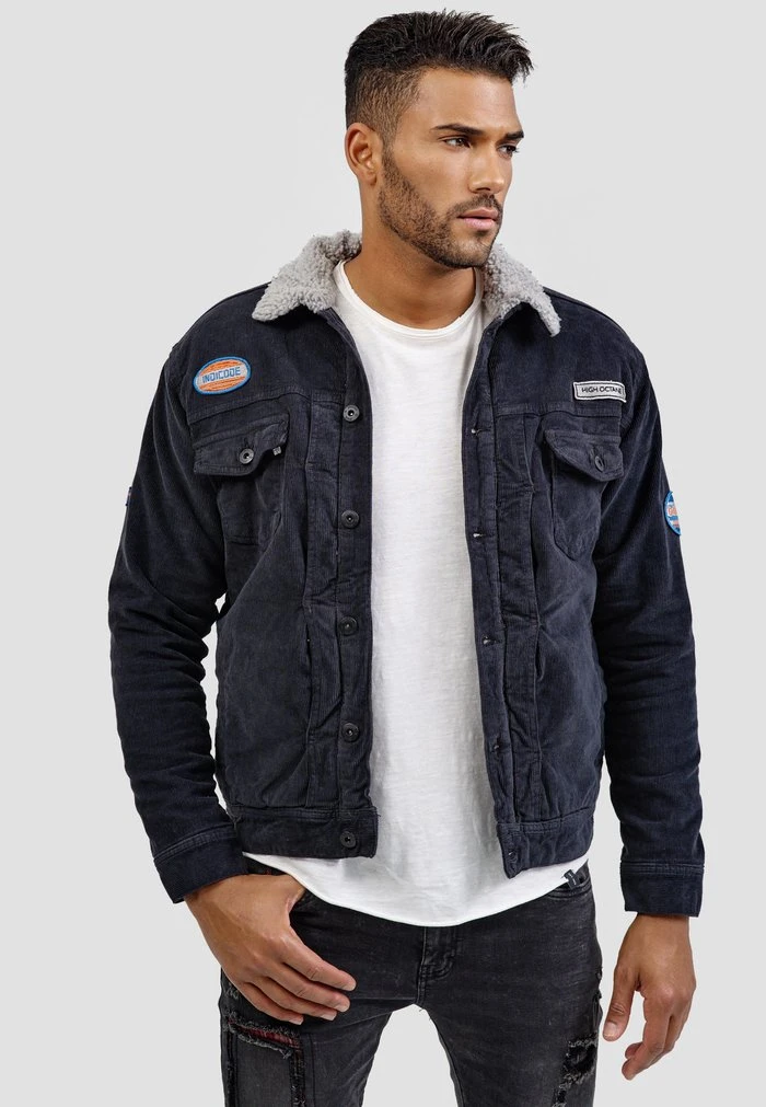 Coupon 🧨 INDICODE JEANS BEARD - Veste En Jean - Black 🛒