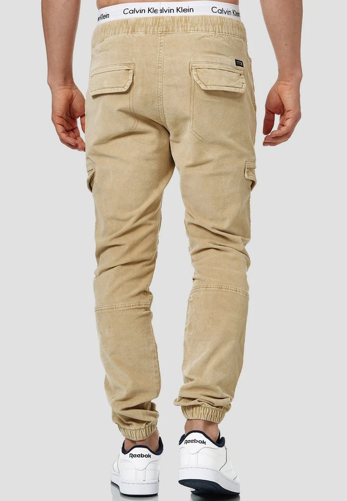 Grosses soldes ✔️ INDICODE 👏 JEANS Walker - Pantalon Cargo - Beige 🎁 – Image 3