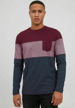 Sortie 🥰 INDICODE JEANS IDAMADEO - T-shirt à Manches Longues - Zinfandel 😀