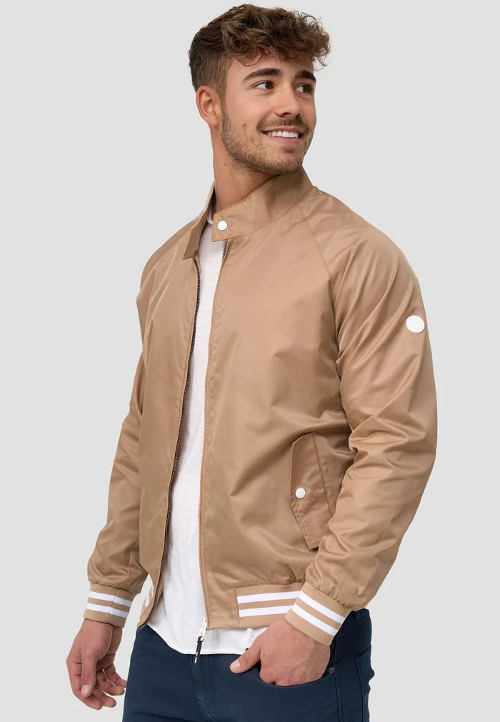 Grosses soldes đ€© INDICODE JEANS AYSER - Blouson Bomber - Beige âš â Image 3
