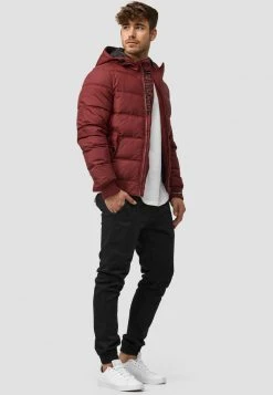 Meilleure affaire 🧨 INDICODE JEANS ADRIAN - Veste D'hiver - Bordeaux 🎁