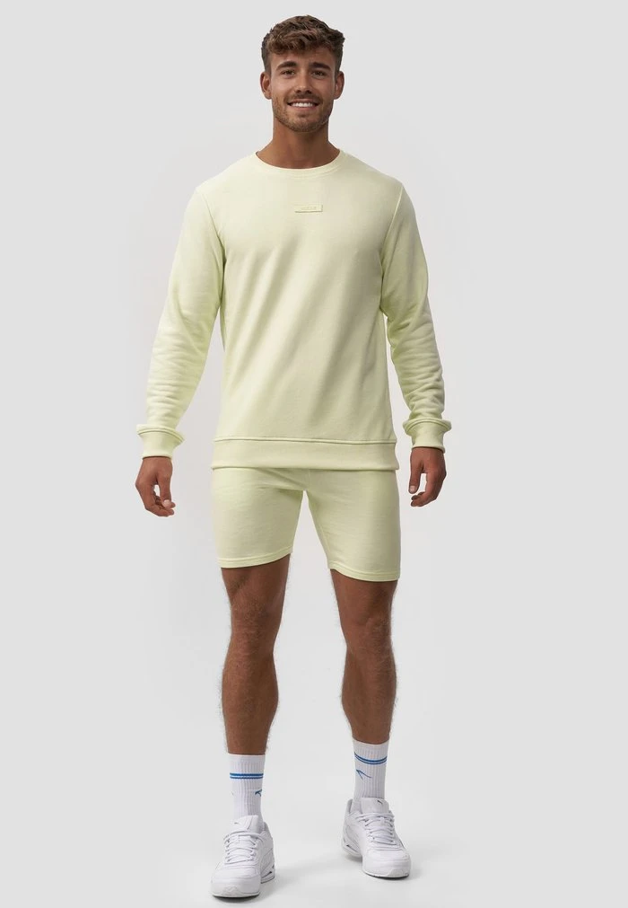 Nouveau ⌛ INDICODE 😉 JEANS BAXTER - Sweatshirt - Lime Cream 😉 – Image 2