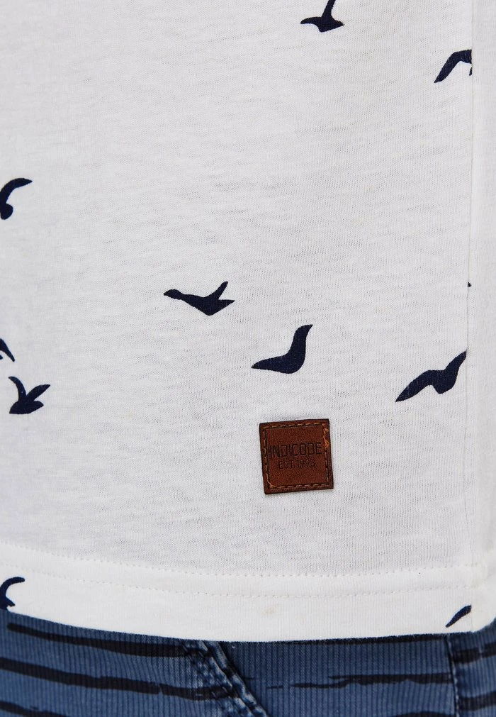 Meilleure affaire ❤️ INDICODE 💯 JEANS MCFARLAND - T-shirt Imprimé - Offwhite 😀 – Image 5