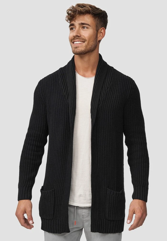 Vente flash ❤️ INDICODE ❤️ JEANS ANAHEIM - Gilet - Black 💯