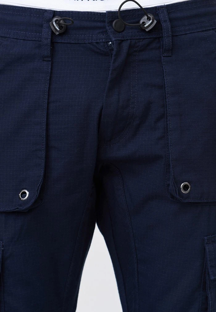 Nouveau ❤️ INDICODE 🎁 JEANS Pantalon Cargo - Navy ⌛ – Image 7