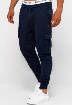 Remise 🥰 INDICODE JEANS BENDNER - Pantalon Cargo - Navy Mix 💯